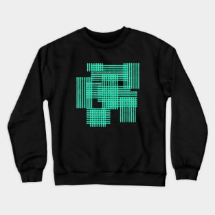 abstract geometric ornament, lines, stripes, grid, lattice. Crewneck Sweatshirt